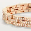 Maillon Panthere armbånd, tredobbelt række, pavé Maillon Panthere armbånd, tredobbelt række, pavé
