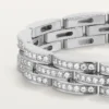 Maillon Panthere armbånd, tredobbelt række, pavé Maillon Panthere armbånd, tredobbelt række, pavé