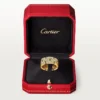 Maillon Panthere-ring, 3 rækker med halv diamantbelægning – gult guld, diamanter – Cartier Maillon Panthere-ring, 3 rækker med halv diamantbelægning – gult guld, diamanter – Cartier