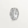 Maillon Panthere-ring, 3 rækker med halve diamanter – hvidguld, diamanter – Cartier Maillon Panthere-ring, 3 rækker med halve diamanter – hvidguld, diamanter – Cartier