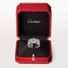 Maillon Panthere-ring, 3 rækker med halve diamanter – hvidguld, diamanter – Cartier Maillon Panthere-ring, 3 rækker med halve diamanter – hvidguld, diamanter – Cartier