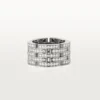 Maillon Panthere-ring, fem rækker, pavé Maillon Panthere-ring, fem rækker, pavé