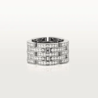Maillon Panthere-ring, fem rækker, pavé Maillon Panthere-ring, fem rækker, pavé