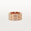 Maillon Panthere-ring, fem rækker, pavé Maillon Panthere-ring, fem rækker, pavé