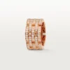 Maillon Panthere-ring, fem rækker, pavé Maillon Panthere-ring, fem rækker, pavé