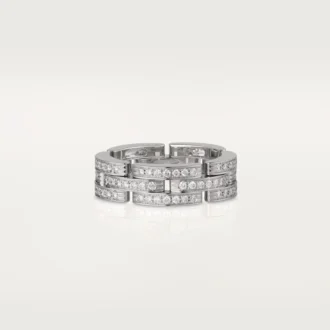 Maillon Panthere-ring, tredobbelt række, pavé Maillon Panthere-ring, tredobbelt række, pavé