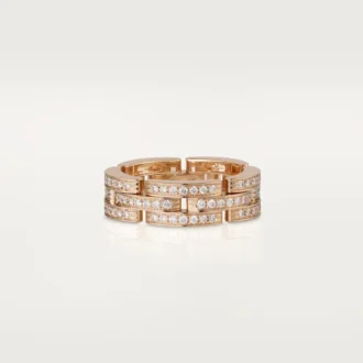 Maillon Panthere-ring, tredobbelt række, pavé Maillon Panthere-ring, tredobbelt række, pavé