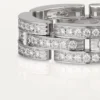 Maillon Panthere-ring, tredobbelt række, pavé Maillon Panthere-ring, tredobbelt række, pavé