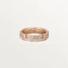 Maillon Panthere tynd vielsesring, 2 halve rækker med diamantbelægning – rosa guld, diamanter – Cartier Maillon Panthere tynd vielsesring, 2 halve rækker med diamantbelægning – rosa guld, diamanter – Cartier