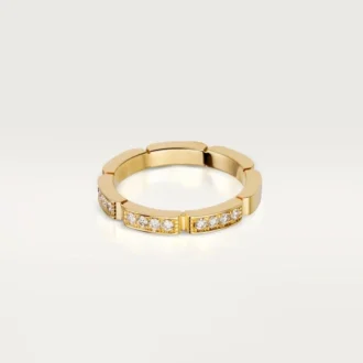 Maillon Panthere vielsesring – gult guld, diamanter – Cartier