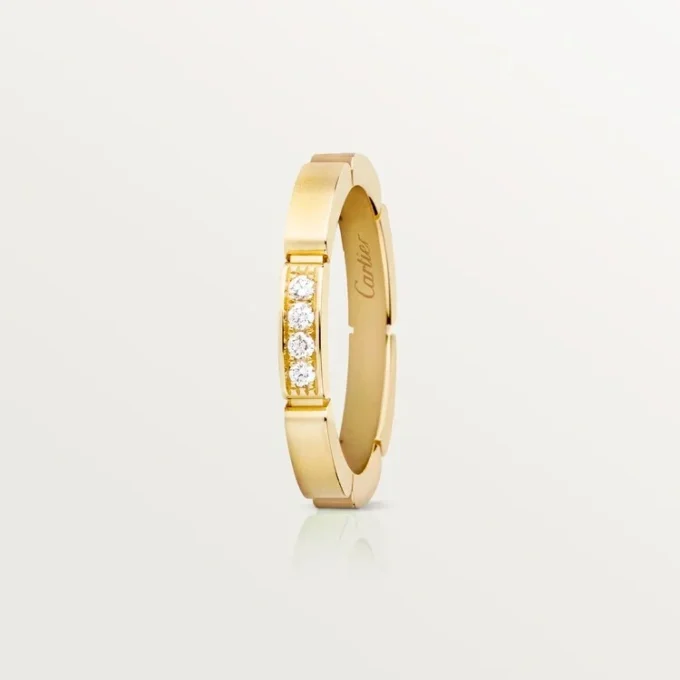 Maillon Panthere vielsesring – gult guld, diamanter – Cartier Maillon Panthere vielsesring – gult guld, diamanter – Cartier