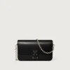 Mini-kædetaske, Double C De Cartier – sort kalveskind, guld og sort emaljefinish – Cartier Mini-kædetaske, Double C De Cartier – sort kalveskind, guld og sort emaljefinish – Cartier