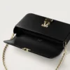 Mini-kædetaske, Double C De Cartier – sort kalveskind, guld og sort emaljefinish – Cartier Mini-kædetaske, Double C De Cartier – sort kalveskind, guld og sort emaljefinish – Cartier