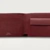Mønter/sedler/burgunderfarvet kalveskind, guldfinish – Cartier Mønter/sedler/burgunderfarvet kalveskind, guldfinish – Cartier