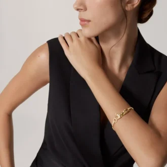 Panthere De Cartier armbånd – gult guld, lak, diamant, tsavorit-granat, onyx – Cartier