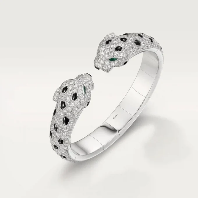 Panthere De Cartier armbånd, leddet, pavé Panthere De Cartier armbånd, leddet, pavé