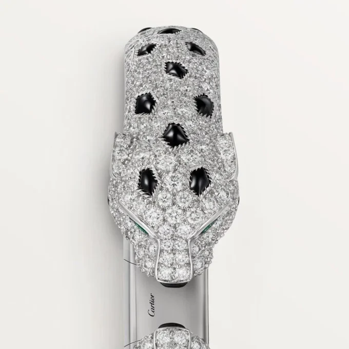Panthere De Cartier armbånd, leddet, pavé Panthere De Cartier armbånd, leddet, pavé