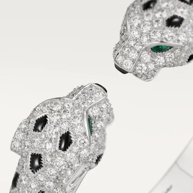 Panthere De Cartier armbånd, leddet, pavé Panthere De Cartier armbånd, leddet, pavé