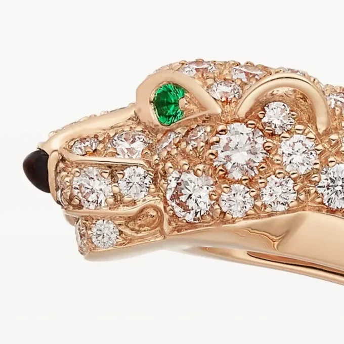 Panthere De Cartier armbånd, lille model, halvbelagt Panthere De Cartier armbånd, lille model, halvbelagt