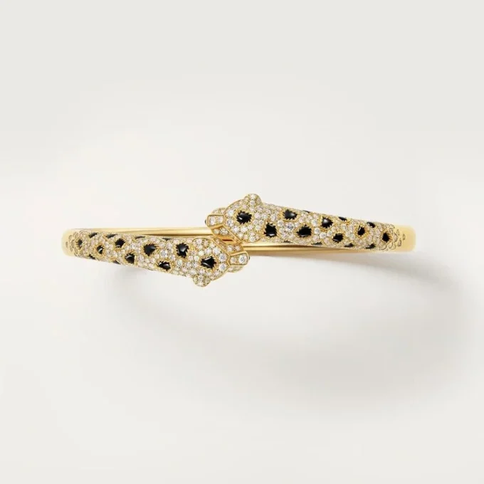 Panthere De Cartier armbånd, lille model, halvbelagt Panthere De Cartier armbånd, lille model, halvbelagt