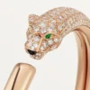 Panthere De Cartier armbånd, lille model, halvbelagt Panthere De Cartier armbånd, lille model, halvbelagt