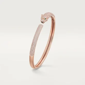 Panthere De Cartier armbånd, lille model, pavé