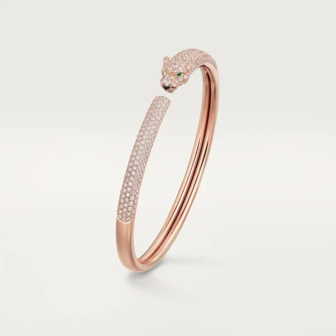 Panthere De Cartier armbånd, lille model, pavé Panthere De Cartier armbånd, lille model, pavé