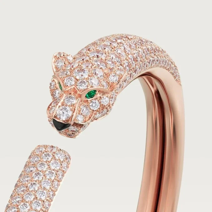 Panthere De Cartier armbånd, lille model, pavé Panthere De Cartier armbånd, lille model, pavé