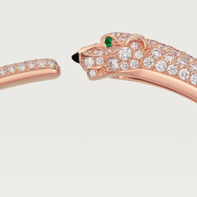 Panthere De Cartier armbånd, lille model, pavé Panthere De Cartier armbånd, lille model, pavé