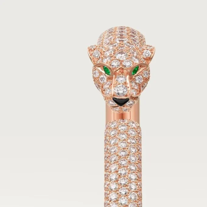 Panthere De Cartier armbånd, lille model, pavé Panthere De Cartier armbånd, lille model, pavé