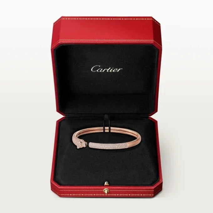 Panthere De Cartier armbånd, lille model, pavé Panthere De Cartier armbånd, lille model, pavé