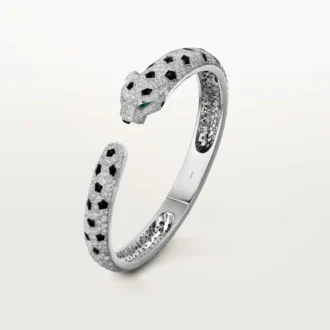 Panthere De Cartier-armbånd, mellemstor model, pavé
