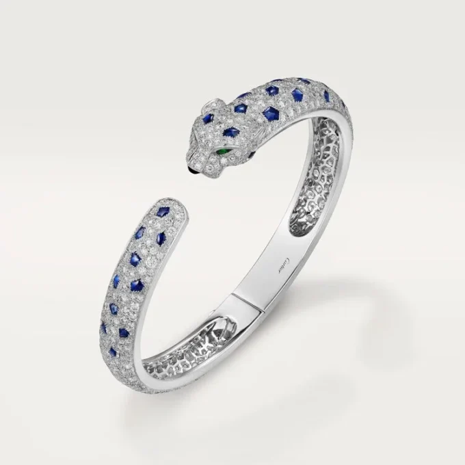 Panthere De Cartier-armbånd, mellemstor model, pavé Panthere De Cartier-armbånd, mellemstor model, pavé
