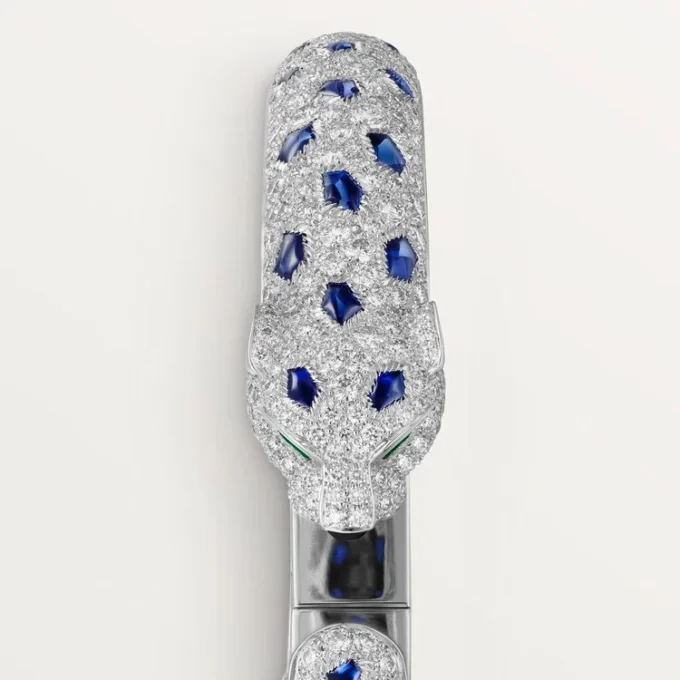 Panthere De Cartier-armbånd, mellemstor model, pavé Panthere De Cartier-armbånd, mellemstor model, pavé