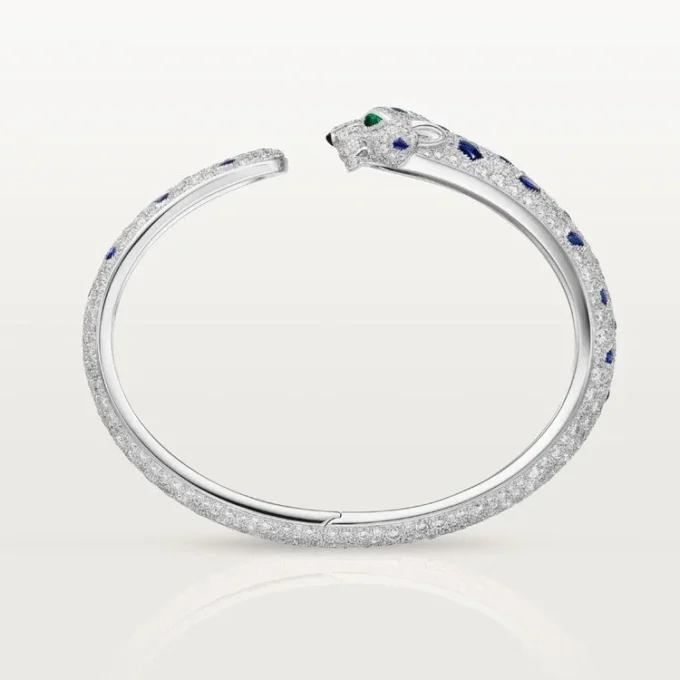 Panthere De Cartier-armbånd, mellemstor model, pavé Panthere De Cartier-armbånd, mellemstor model, pavé