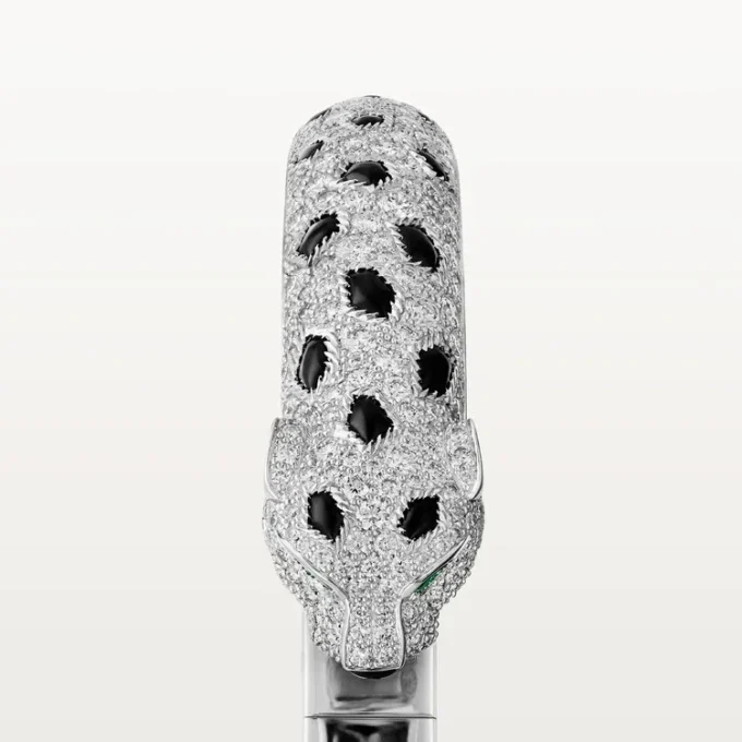 Panthere De Cartier-armbånd, mellemstor model, pavé Panthere De Cartier-armbånd, mellemstor model, pavé