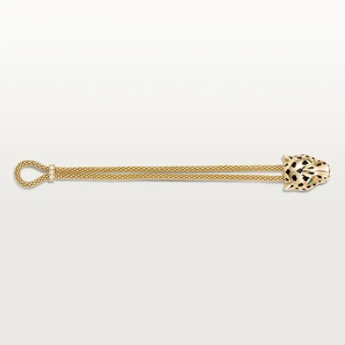 Panthere De Cartier armbånd, på kæde, diamanter Panthere De Cartier armbånd, på kæde, diamanter