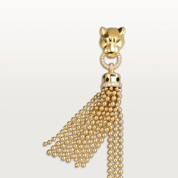 Panthere De Cartier armbånd, på kæde, diamanter Panthere De Cartier armbånd, på kæde, diamanter