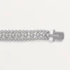 Panthere De Cartier-armbånd, på kæde, halvt pavé Panthere De Cartier-armbånd, på kæde, halvt pavé