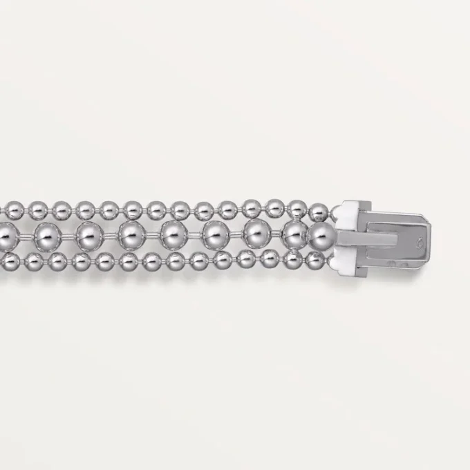Panthere De Cartier-armbånd, på kæde, halvt pavé Panthere De Cartier-armbånd, på kæde, halvt pavé