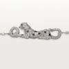 Panthere De Cartier-armbånd, på kæde, halvt pavé Panthere De Cartier-armbånd, på kæde, halvt pavé