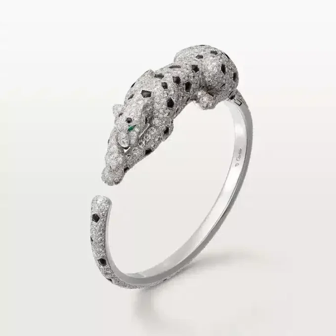 Panthere De Cartier armbånd, pavé Panthere De Cartier armbånd, pavé