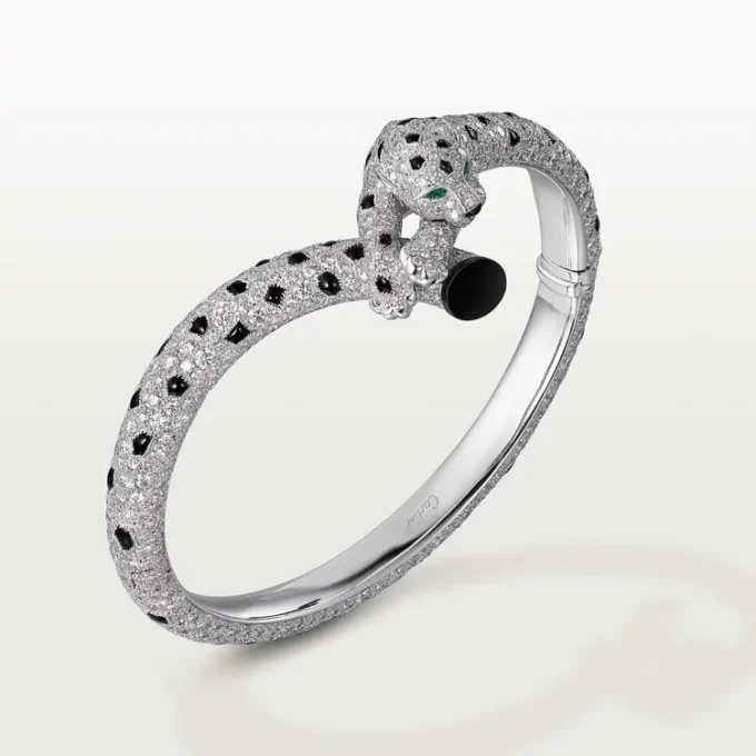 Panthere De Cartier armbånd, pavé Panthere De Cartier armbånd, pavé