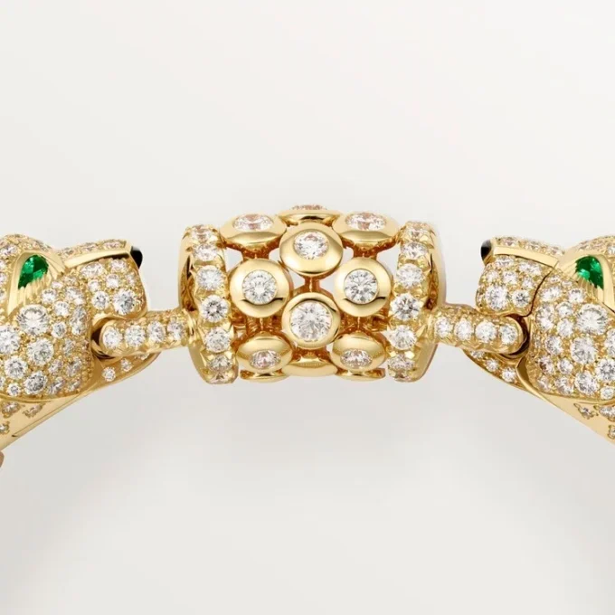 Panthere De Cartier armbånd, pavé Panthere De Cartier armbånd, pavé
