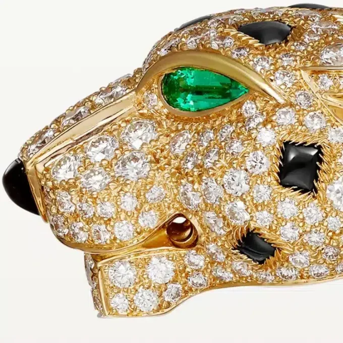 Panthere De Cartier armbånd, pavé Panthere De Cartier armbånd, pavé