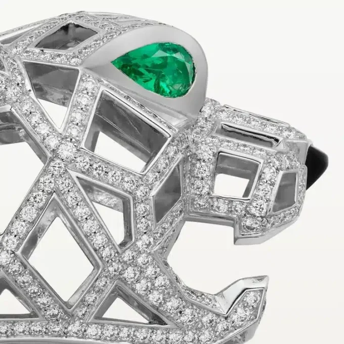 Panthere De Cartier armbånd, pavé Panthere De Cartier armbånd, pavé