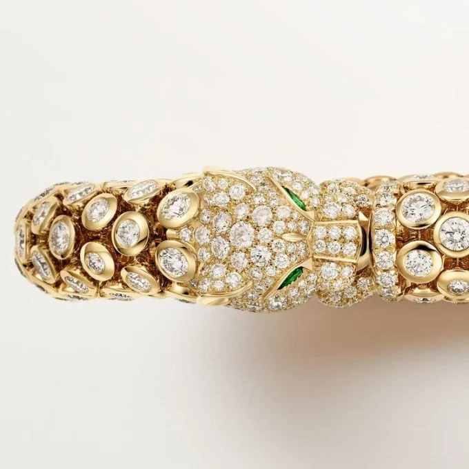 Panthere De Cartier armbånd, pavé Panthere De Cartier armbånd, pavé
