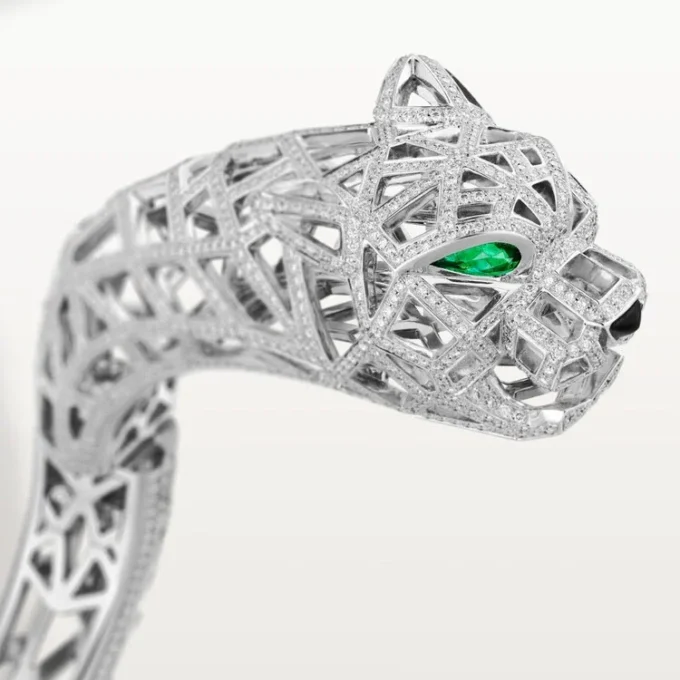 Panthere De Cartier armbånd, pavé Panthere De Cartier armbånd, pavé