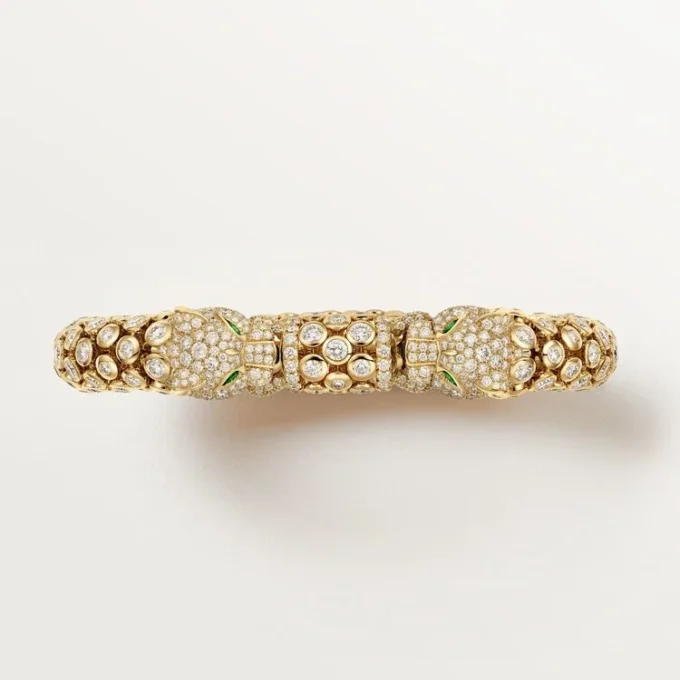 Panthere De Cartier armbånd, pavé Panthere De Cartier armbånd, pavé