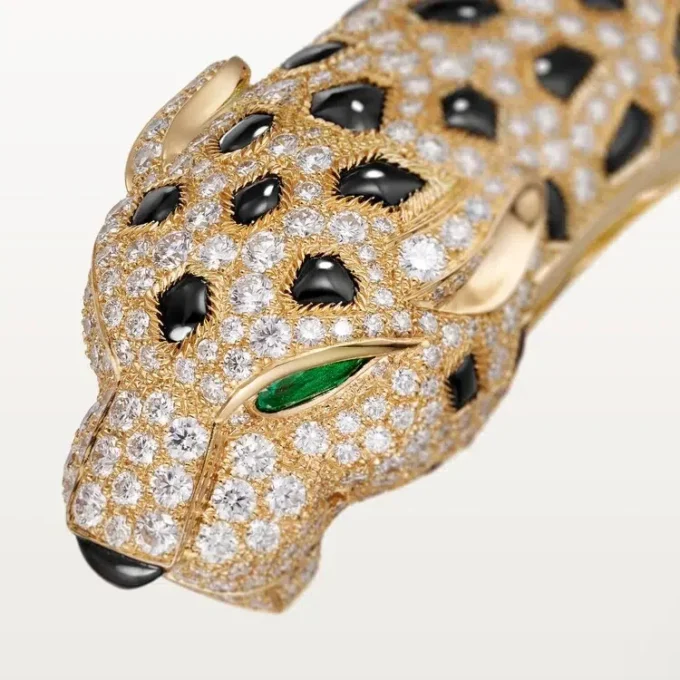 Panthere De Cartier armbånd, pavé Panthere De Cartier armbånd, pavé